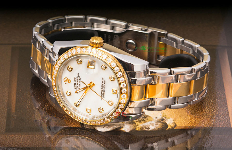 Đồng hồ nam Rolex Oyster Perpetual đính đá RL16