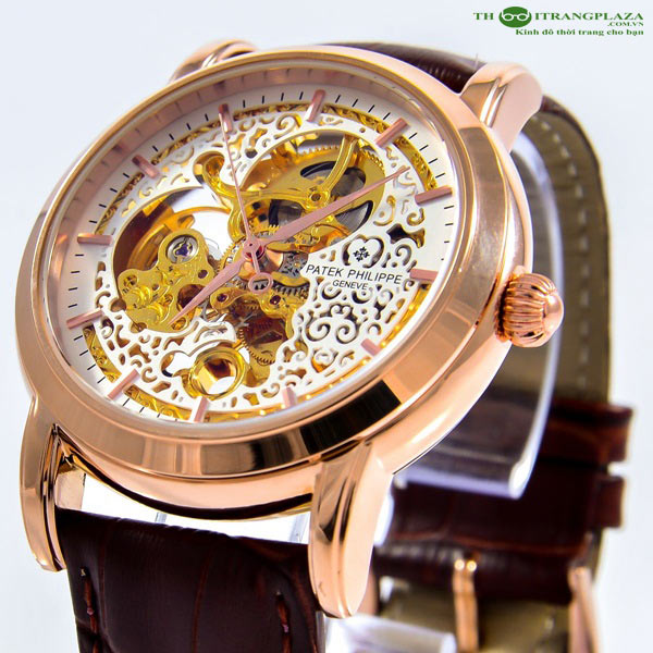 Đồng hồ nam cao cấp Patek Philippe White Gold PT01