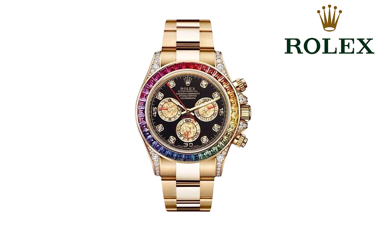 Đồng hồ nam cao cấp Rolex Daytona Rainbow 122200