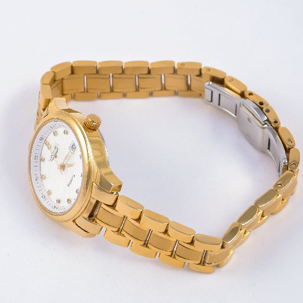 Đồng hồ Longines nữ dây kim loại vàng L06