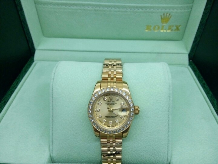 Đồng hồ nữ đính đá cao cấp Rolex Automatic RL01