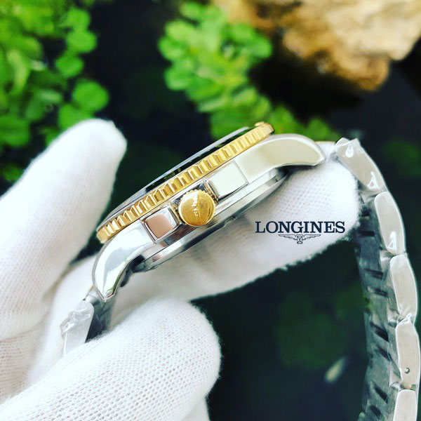 Đồng hồ dây kim loại vàng 18k Longines L3.742.3.96.7