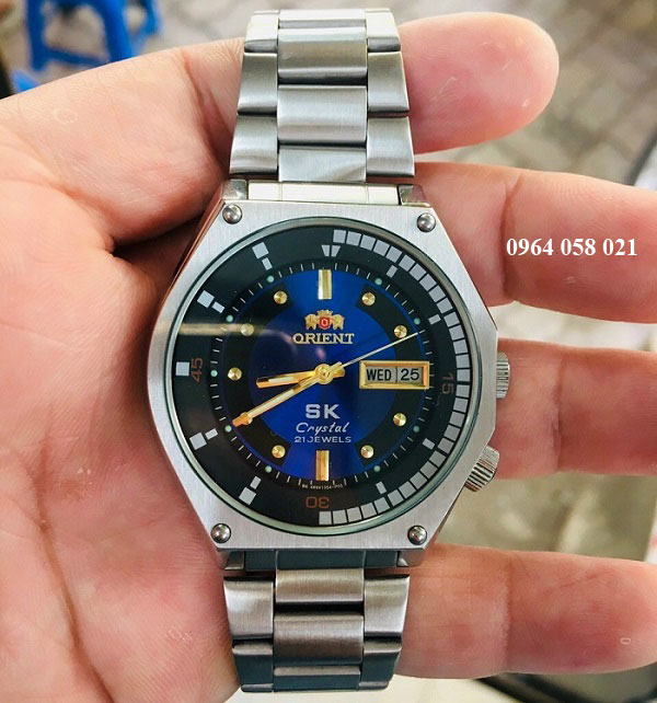 Đồng hồ Orient SK cổ chính hãng mặt xanh dương tại TPHCM