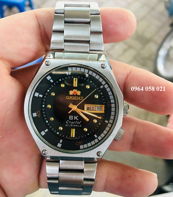 Đồng hồ chính hãng Orient SK cổ nguyên bản mặt đen giá rẻ
