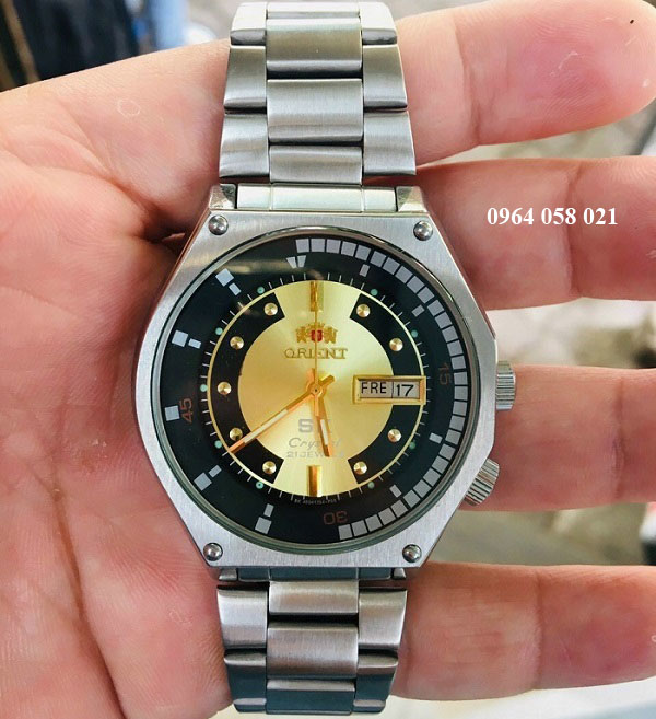 Đồng hồ Orient SK cổ chính hãng SK mặt vàng cát tại Đà Nẵng