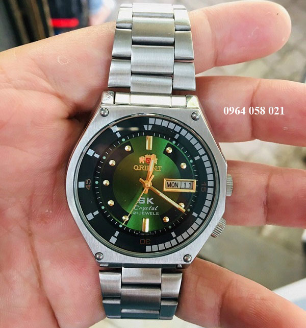 Đồng hồ Orient SK cổ SK chính hãng Việt Nam mặt xanh dương da trời