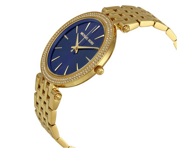 Michael Kors Darci Blue Dial Gold Bracelet MK3406 39mm