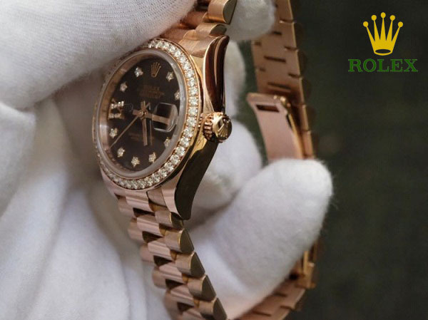 Rolex nữ vàng dây kim loại Rolex 279135RBR