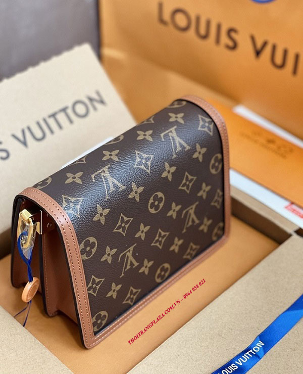 Túi xách Louis Vuitton LV nữ chính hãng Dauphine MM M45958 Màu nâu